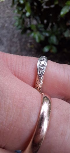 8ct Gold Diamond Boat Ring