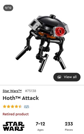 90 Euro Each!! - Lego Star Wars - Retired Sets