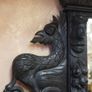 Lioncrest Carved Solid Oak Mirror-Back Sideboard Image 8