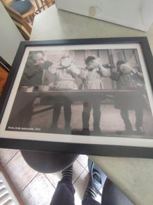 Black And White Framed Print Of War Orphans In France, 1941 Wall Art