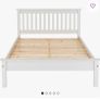 White Wooden Bed frame - Double Image 2
