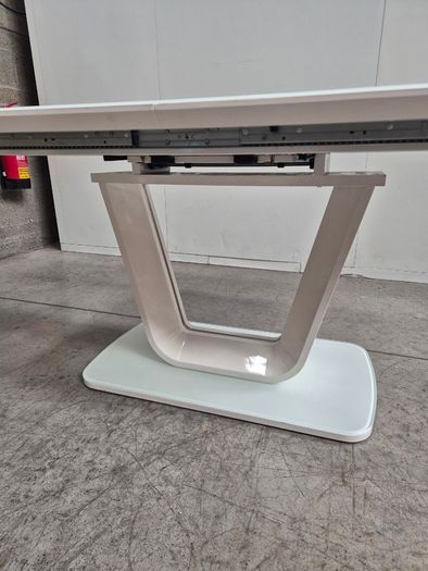 Glass top dining table