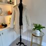 Ladies Oatmeal Hooded Coat from Vero Moda. Size Xs UK 6-8 / EU 34-36 Image 6