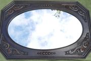 Antique Carved Oak Mirror