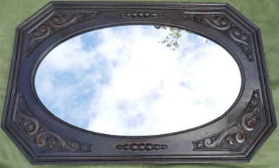 Antique Carved Oak Mirror