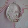 Handblown glass Moon ornament, Craft supplies, Suncatcher supplies. Glass moon, Hanging ornament Image 4