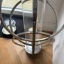 Modern Wall Sconce & Glass Hurricane Lamp Image 2