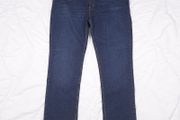 Levi's Dark Wash Indigo Navy Blue 511 Slim Straight Leg Jeans W42/L34