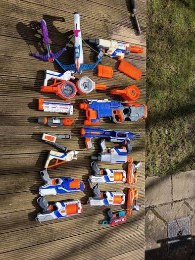 Box of Nerf guns
