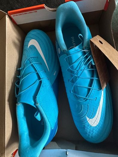 Nike Mens Phantom Gx II Easyon Fgmg Football Boots, Blue Fury White, 7 UK