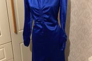 Dress New Blue , ruched design