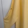 Yellow V Neck Long-Sleeve Shirt with button up Image 2