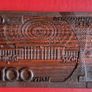 Carved wooden banknote. 100 yuan. Image 4