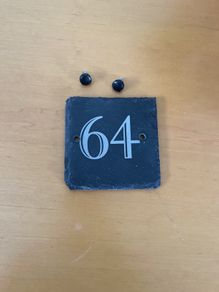 Slate House Number