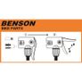 BENSON Bicycle Floor Pump with Analogue Gauge - Delivery in 1/2 working days by GLS Image 2
