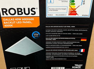 LED Light fittings (Suitable for drop in Ceiling grid (600mm X 600mm)