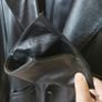 Black real leather Jacket UK 14 Image 2