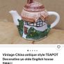 Vintage China Miniature Teapot Image 5