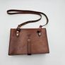 Original Swiss Army Issued Officier Leather Bag Collectable with Swiss Decorations Image 8