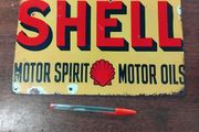 Shell metal sign