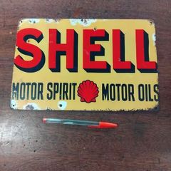 Shell metal sign