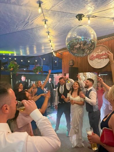 Disco ball 50cm and motor party decor, hen, weddin
