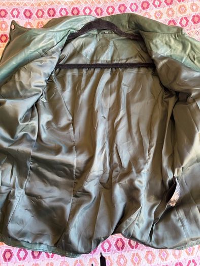 Green Cigno Nero Leather jacket