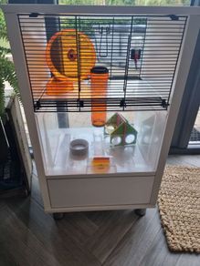 Bedside locker hamster cage
