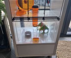 Bedside locker hamster cage