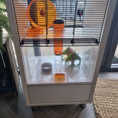 Bedside locker hamster cage