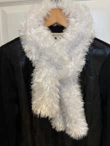 Scarf - White Fluffy