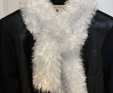 Scarf - White Fluffy