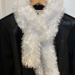 Scarf - White Fluffy