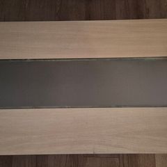 coffee table and glass