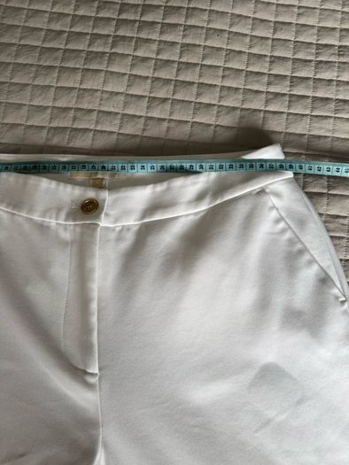 Michael Kors White Wide Leg Trousers UK 8