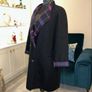 Ladies Black Coat with Tartan inside from Gm Globus. Size UK 14 / EU 42 Image 9