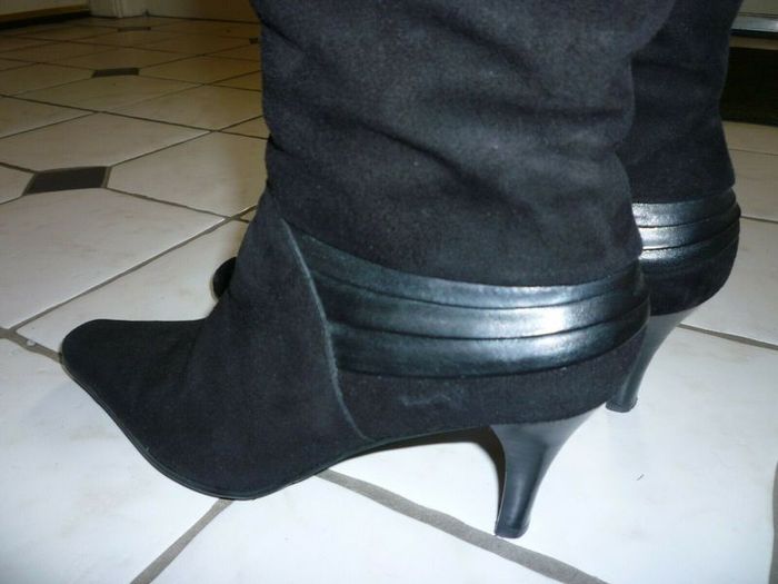 VAN DAL Black Boots Suede Leather Knee High Boots. Uk 6 Eu 39. Immaculate