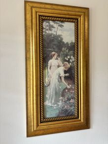 Framed Print of 'Picking Flowers for a Posy'