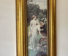 Framed Print of 'Picking Flowers for a Posy'