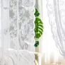 2 PC Brand New White Lace Sheer Curtains Image 3