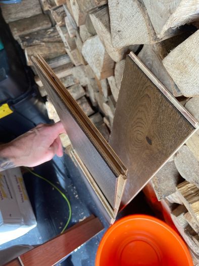 Engineered oak wood flooring