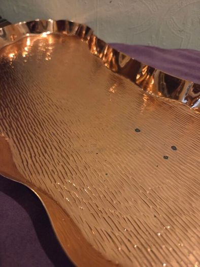 Solid Copper Henry Loveridge & Co "Kidney" tray