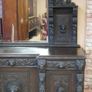 Lioncrest Carved Solid Oak Mirror-Back Sideboard Image 5