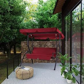 Hollywood Swing Weatherproof 200 kg Load Capacity Roof Non-Slip Feet Garden Patio
