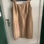 Gold silk dress suit Image 2
