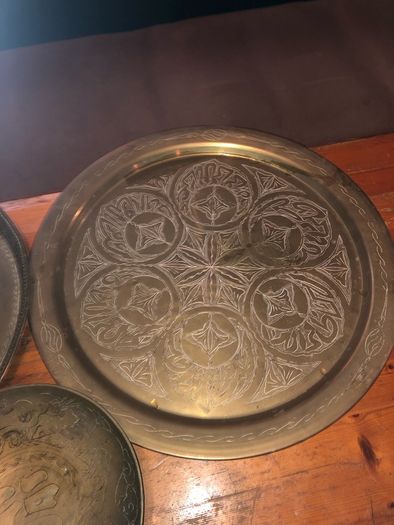 4 x brass trays