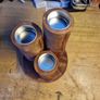 Handcrafted wooden tealight holder Image 2