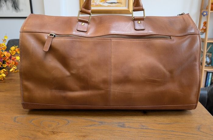 Paul Costello Genuine Leather Overnight / Travel Bag