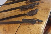 5 Hand Carved Letter Openers