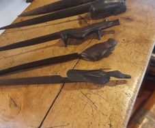 5 Hand Carved Letter Openers